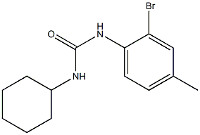 N-(2-bromo-4-methylphenyl)-N'-cyclohexylurea Structure