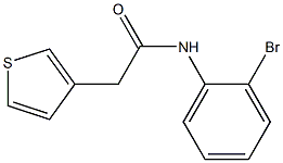 N-(2-bromophenyl)-2-(thiophen-3-yl)acetamide Structure