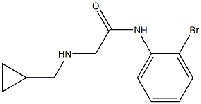 N-(2-bromophenyl)-2-[(cyclopropylmethyl)amino]acetamide 구조식 이미지