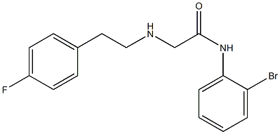 N-(2-bromophenyl)-2-{[2-(4-fluorophenyl)ethyl]amino}acetamide Structure