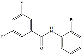 N-(2-bromophenyl)-3,5-difluorobenzamide 구조식 이미지