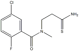 N-(2-carbamothioylethyl)-5-chloro-2-fluoro-N-methylbenzamide Structure