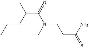 N-(2-carbamothioylethyl)-N,2-dimethylpentanamide 구조식 이미지