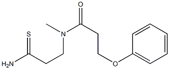 N-(2-carbamothioylethyl)-N-methyl-3-phenoxypropanamide Structure