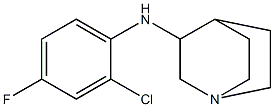 N-(2-chloro-4-fluorophenyl)-1-azabicyclo[2.2.2]octan-3-amine 구조식 이미지