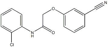 N-(2-chlorophenyl)-2-(3-cyanophenoxy)acetamide Structure