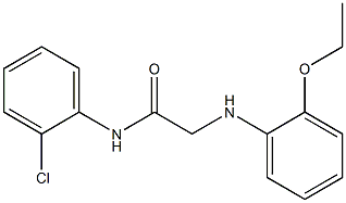 N-(2-chlorophenyl)-2-[(2-ethoxyphenyl)amino]acetamide Structure