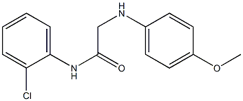 N-(2-chlorophenyl)-2-[(4-methoxyphenyl)amino]acetamide 구조식 이미지