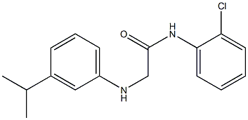 N-(2-chlorophenyl)-2-{[3-(propan-2-yl)phenyl]amino}acetamide 구조식 이미지