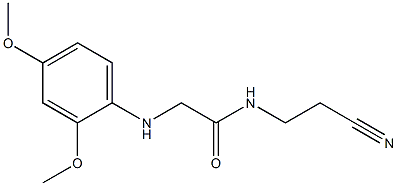 N-(2-cyanoethyl)-2-[(2,4-dimethoxyphenyl)amino]acetamide 구조식 이미지