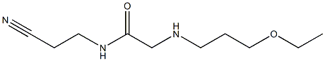 N-(2-cyanoethyl)-2-[(3-ethoxypropyl)amino]acetamide Structure