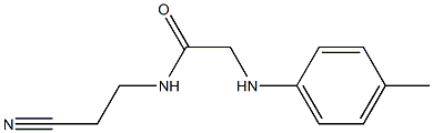 N-(2-cyanoethyl)-2-[(4-methylphenyl)amino]acetamide Structure