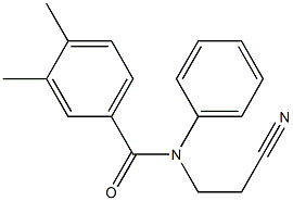 N-(2-cyanoethyl)-3,4-dimethyl-N-phenylbenzamide Structure