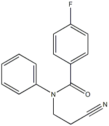 N-(2-cyanoethyl)-4-fluoro-N-phenylbenzamide 구조식 이미지