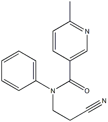 N-(2-cyanoethyl)-6-methyl-N-phenylnicotinamide 구조식 이미지