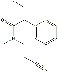 N-(2-cyanoethyl)-N-methyl-2-phenylbutanamide 구조식 이미지