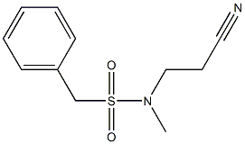 N-(2-cyanoethyl)-N-methylphenylmethanesulfonamide 구조식 이미지