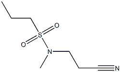 N-(2-cyanoethyl)-N-methylpropane-1-sulfonamide 구조식 이미지