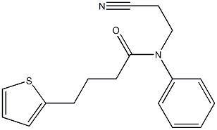 N-(2-cyanoethyl)-N-phenyl-4-thien-2-ylbutanamide Structure