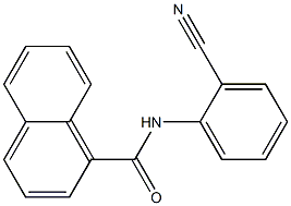 N-(2-cyanophenyl)-1-naphthamide 구조식 이미지