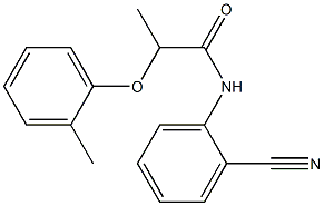 N-(2-cyanophenyl)-2-(2-methylphenoxy)propanamide Structure