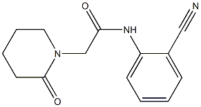 N-(2-cyanophenyl)-2-(2-oxopiperidin-1-yl)acetamide Structure