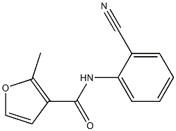 N-(2-cyanophenyl)-2-methyl-3-furamide 구조식 이미지