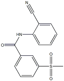N-(2-cyanophenyl)-3-methanesulfonylbenzamide 구조식 이미지
