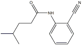 N-(2-cyanophenyl)-4-methylpentanamide 구조식 이미지