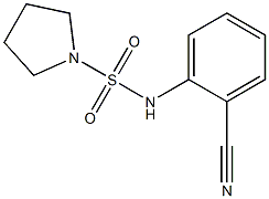 N-(2-cyanophenyl)pyrrolidine-1-sulfonamide 구조식 이미지