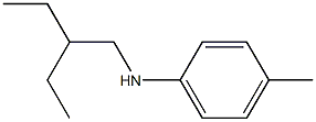 N-(2-ethylbutyl)-4-methylaniline 구조식 이미지