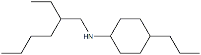 N-(2-ethylhexyl)-4-propylcyclohexan-1-amine 구조식 이미지