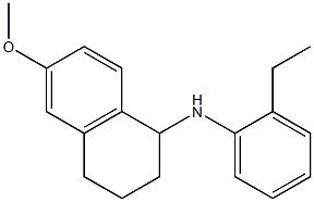 N-(2-ethylphenyl)-6-methoxy-1,2,3,4-tetrahydronaphthalen-1-amine 구조식 이미지