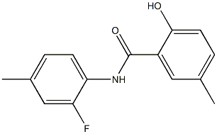 N-(2-fluoro-4-methylphenyl)-2-hydroxy-5-methylbenzamide Structure