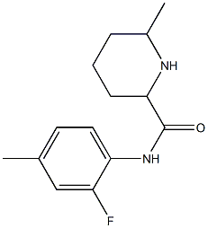 N-(2-fluoro-4-methylphenyl)-6-methylpiperidine-2-carboxamide Structure