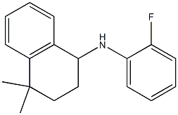 N-(2-fluorophenyl)-4,4-dimethyl-1,2,3,4-tetrahydronaphthalen-1-amine 구조식 이미지