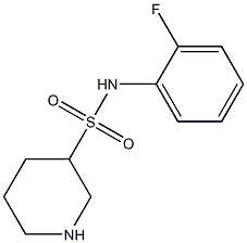 N-(2-fluorophenyl)piperidine-3-sulfonamide 구조식 이미지