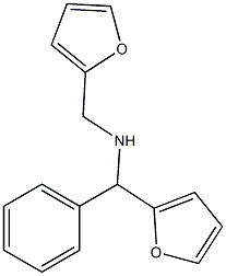 N-(2-furylmethyl)-N-[2-furyl(phenyl)methyl]amine 구조식 이미지