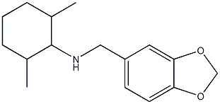 N-(2H-1,3-benzodioxol-5-ylmethyl)-2,6-dimethylcyclohexan-1-amine Structure