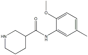 N-(2-methoxy-5-methylphenyl)piperidine-3-carboxamide 구조식 이미지