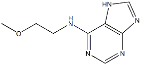 N-(2-methoxyethyl)-7H-purin-6-amine 구조식 이미지