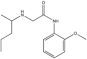 N-(2-methoxyphenyl)-2-(pentan-2-ylamino)acetamide Structure