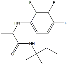 N-(2-methylbutan-2-yl)-2-[(2,3,4-trifluorophenyl)amino]propanamide Structure