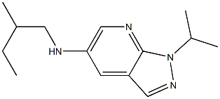 N-(2-methylbutyl)-1-(propan-2-yl)-1H-pyrazolo[3,4-b]pyridin-5-amine 구조식 이미지