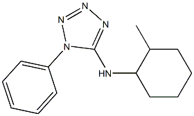 N-(2-methylcyclohexyl)-1-phenyl-1H-1,2,3,4-tetrazol-5-amine 구조식 이미지