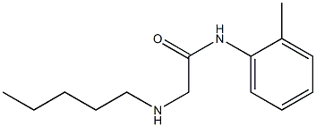 N-(2-methylphenyl)-2-(pentylamino)acetamide 구조식 이미지