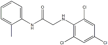 N-(2-methylphenyl)-2-[(2,4,6-trichlorophenyl)amino]acetamide 구조식 이미지