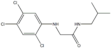 N-(2-methylpropyl)-2-[(2,4,5-trichlorophenyl)amino]acetamide 구조식 이미지