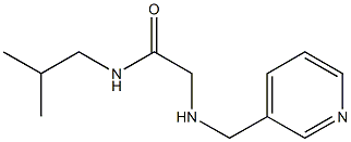 N-(2-methylpropyl)-2-[(pyridin-3-ylmethyl)amino]acetamide 구조식 이미지