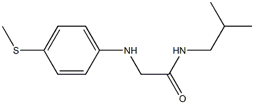N-(2-methylpropyl)-2-{[4-(methylsulfanyl)phenyl]amino}acetamide Structure
